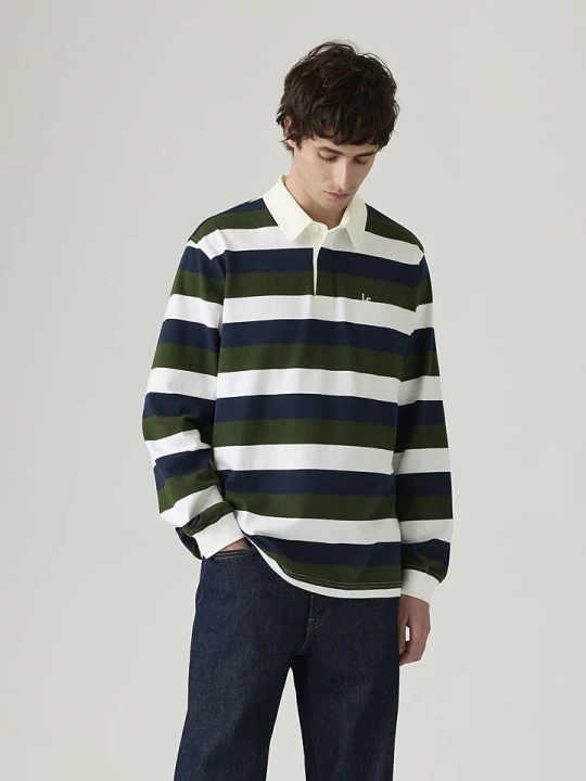 Zdjęcie produktu Levi's Koszulka polo w kolorze biało-granatowo-ciemnozielonym rozmiar: XL