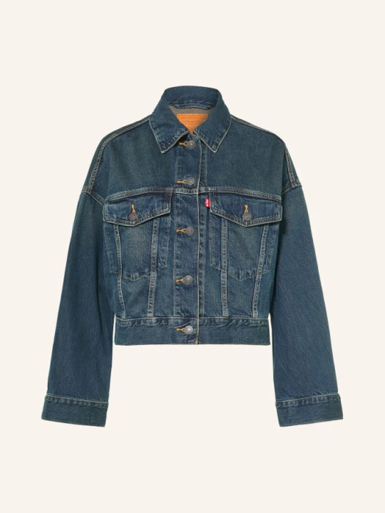 Zdjęcie produktu Levi's® Kurtka Dżinsowa Loose Crop Trucker blau 07 Dark Indigo - Worn In
