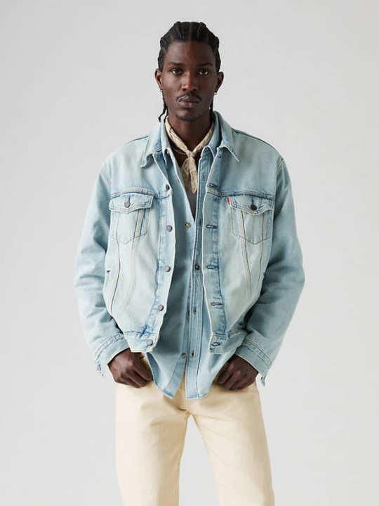 Zdjęcie produktu Levi's Kurtka dżinsowa "The Trucker" w kolorze błękitnym rozmiar: XS