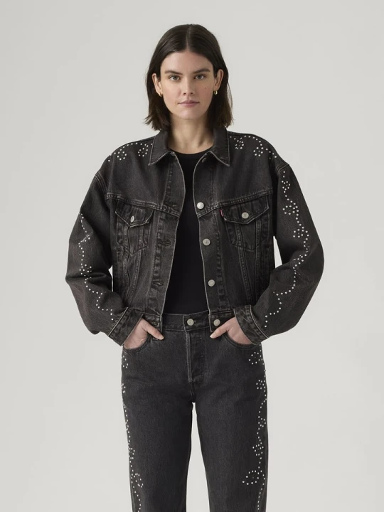 Zdjęcie produktu Levi's Kurtka dżinsowa w kolorze antracytowym rozmiar: M