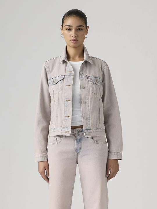Zdjęcie produktu Levi's Kurtka dżinsowa w kolorze beżowo-błękitnym rozmiar: M