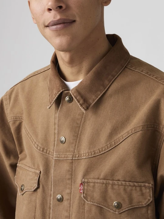 Zdjęcie produktu Levi's Kurtka dżinsowa "Western" w kolorze jasnobrązowym rozmiar: M