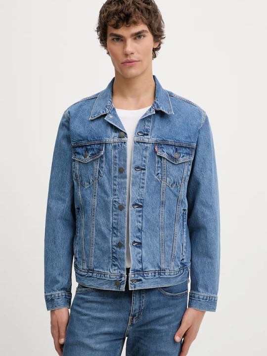 Zdjęcie produktu Levi's kurtka jeansowa bawełniana THE JACKET niebieski