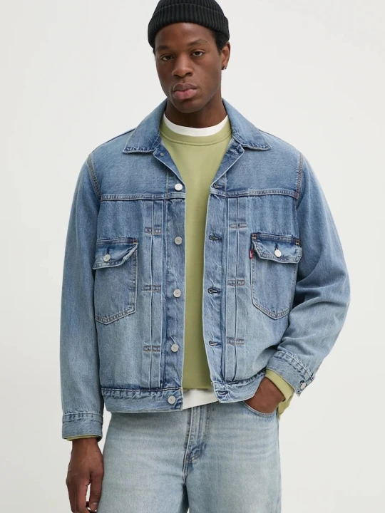 Zdjęcie produktu Levi's kurtka jeansowa bawełniana TYPE 2 TRUCKER niebieski