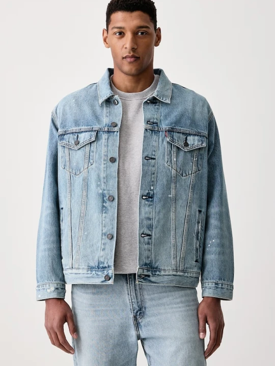 Zdjęcie produktu Levi's kurtka jeansowa męska bawełniana RELAXED FIT niebieski