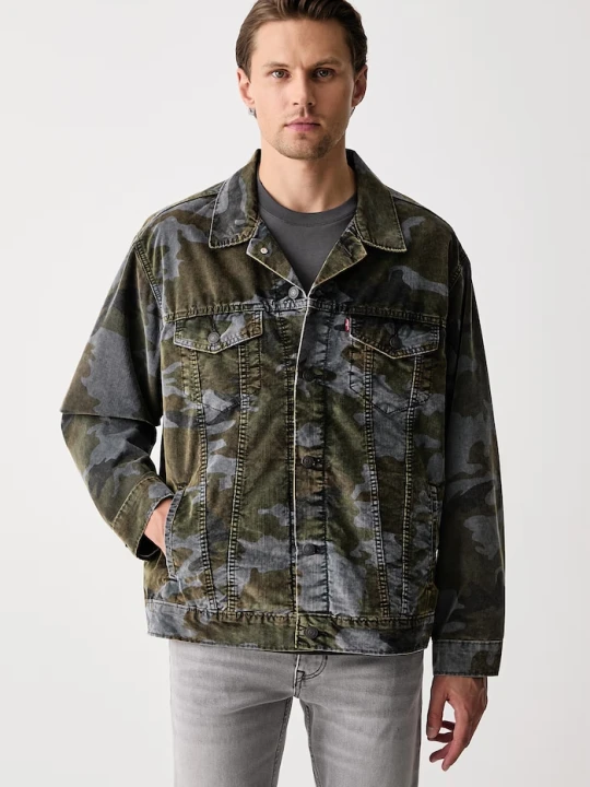 Zdjęcie produktu Levi's kurtka jeansowa męska bawełniana RELAXED FIT zielony