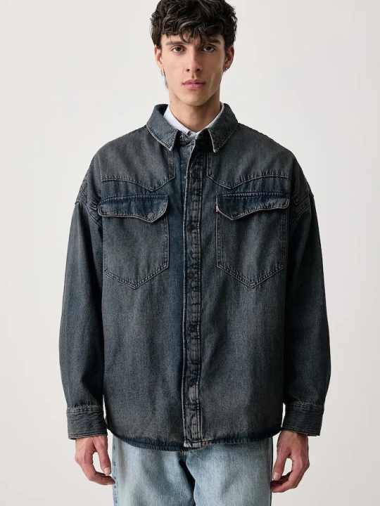 Zdjęcie produktu Levi's kurtka jeansowa męska LENOX WESTERN OVERSHIRT niebieski