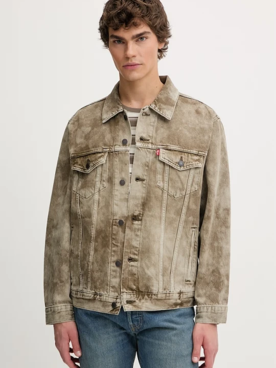 Zdjęcie produktu Levi's kurtka jeansowa RELAXED FIT zielony