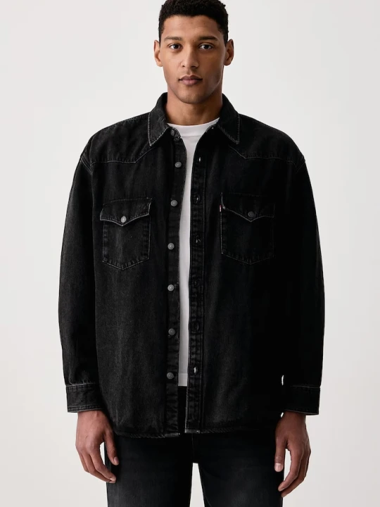 Zdjęcie produktu Levi's kurtka koszulowa męska jeansowa DENAMORE WESTERN czarny