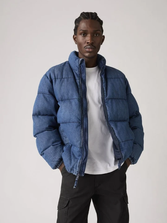 Zdjęcie produktu Levi's Kurtka pikowana "Piedmont" w kolorze niebieskim rozmiar: L