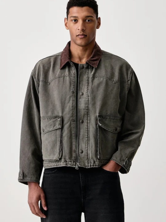 Zdjęcie produktu Levi's kurtka przejściowa męska bawełniana HILLTOP zielony