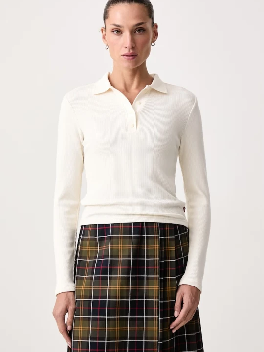 Zdjęcie produktu Levi's longsleeve damski z modalem RORY LS beżowy