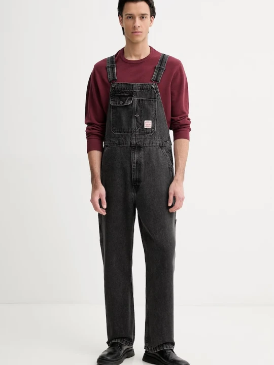 Zdjęcie produktu Levi's ogrodniczki męskie LOOSE OVERALLS x WORKWEAR czarny