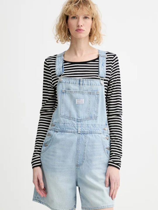Zdjęcie produktu Levi's ogrodniczki jeansowe VINTAGE SHORTALL niebieski