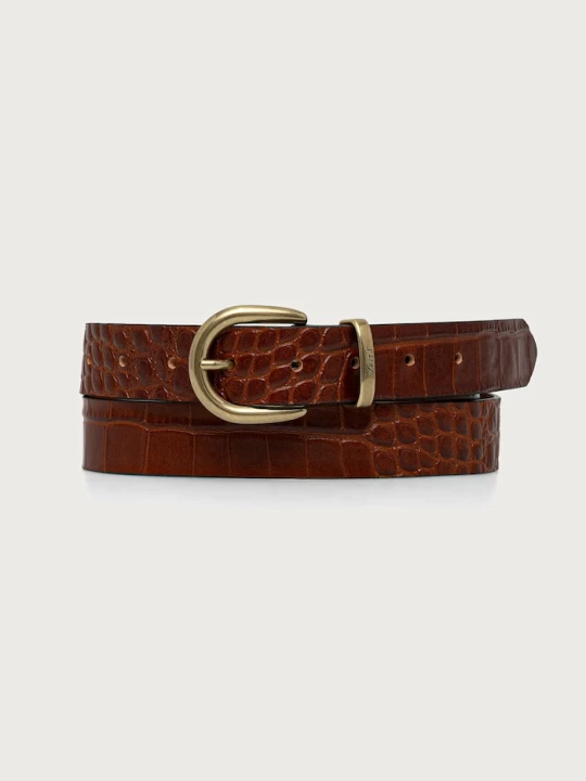 Zdjęcie produktu Levi's pasek damski skórzany WOMEN'S PHOEBE brązowy