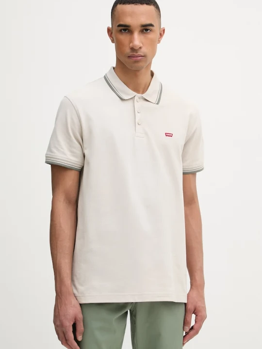 Zdjęcie produktu Levi's polo męskie bawełniane HM POLO beżowy