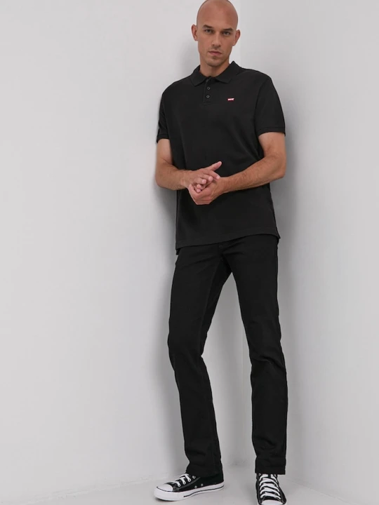 Zdjęcie produktu Levi's polo męskie bawełniane czarny