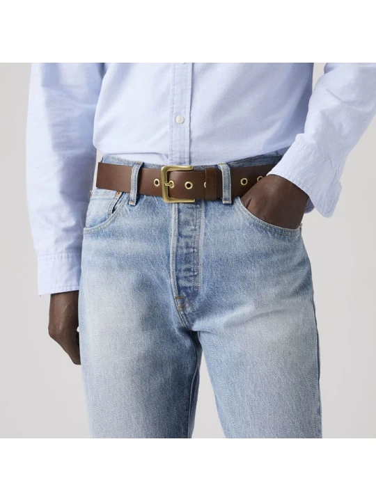 Zdjęcie produktu Levi's Skórzany pasek w kolorze brązowym rozmiar: 90