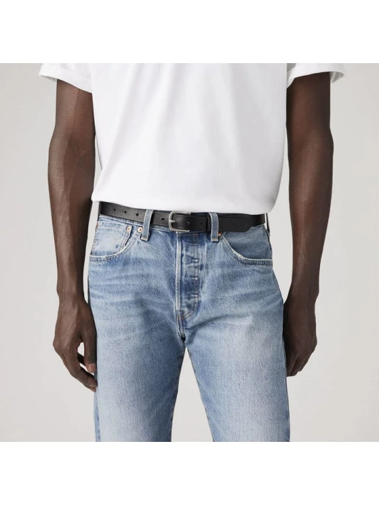 Zdjęcie produktu Levi's Skórzany pasek w kolorze czarnym rozmiar: 80