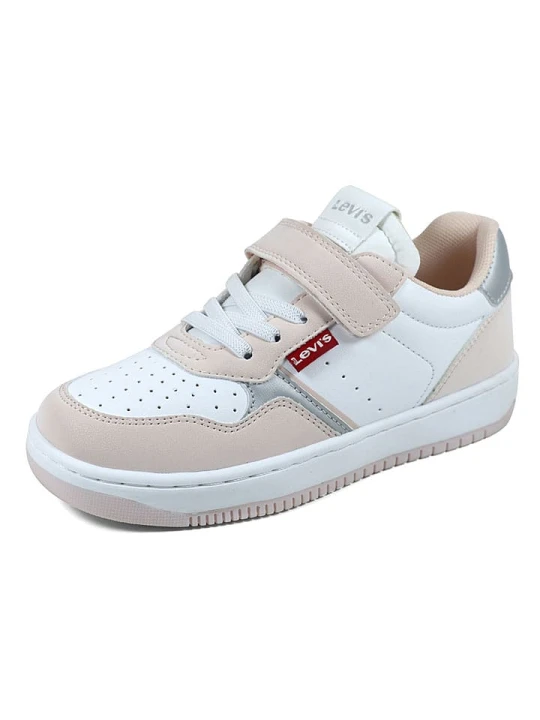 Zdjęcie produktu Levi's Sneakersy w kolorze biało-jasnoróżowo-srebrnym rozmiar: 30