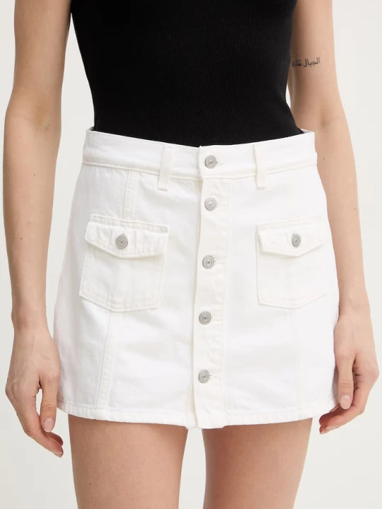 Zdjęcie produktu Levi's spódnica bawełniana beżowy