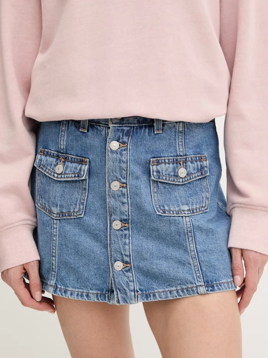 Zdjęcie produktu Levi's spódnica bawełniana niebieski