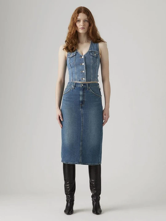 Zdjęcie produktu Levi's Spódnica dżinsowa w kolorze niebieskim rozmiar: W34