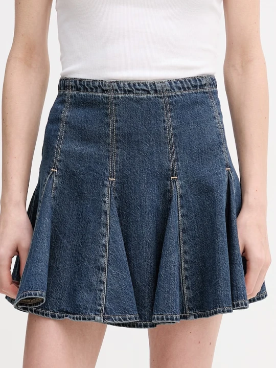 Zdjęcie produktu Levi's spódnica jeansowa GODET MINI granatowy