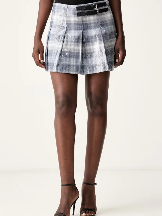 Zdjęcie produktu Levi's spódnica jeansowa INVERTED PLEAT MINI niebieski