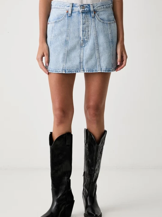 Zdjęcie produktu Levi's spódnica jeansowa SEAMED ICON niebieski