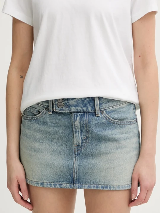Zdjęcie produktu Levi's spódnica jeansowa SUPERLOW MINI niebieski