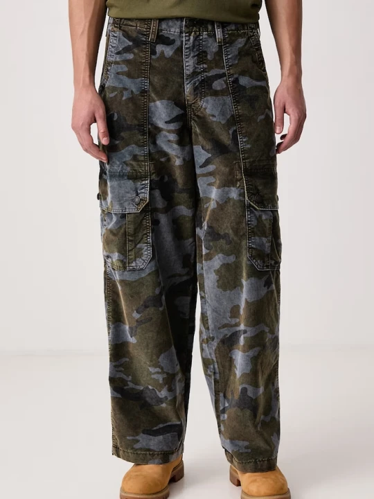 Zdjęcie produktu Levi's spodnie cargo męskie sztruksowe EXTRA BAGGY CARGO zielony