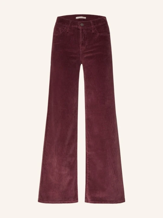 Zdjęcie produktu Levi's® Spodnie Typu Marlena 318 Shaping Wide Leg Z Sztruksu rot CIEMNOCZERWONY