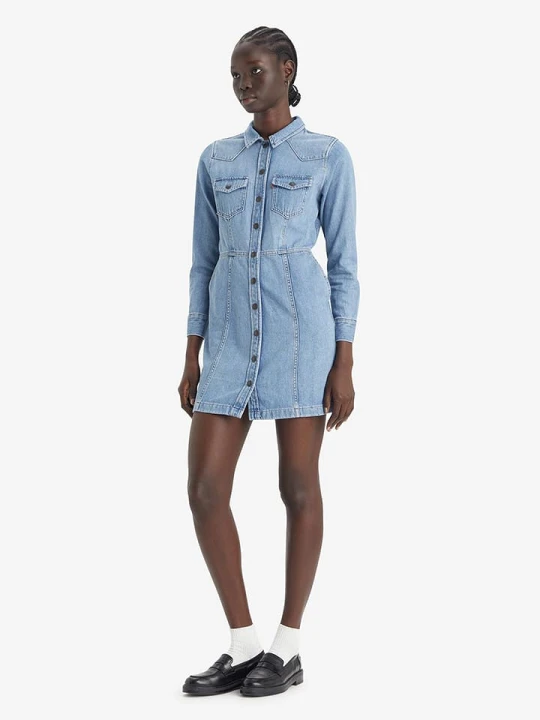 Zdjęcie produktu Levi's Sukienka dżinsowa w kolorze błękitnym rozmiar: M