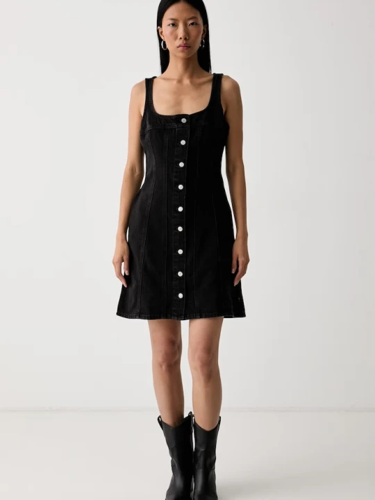 Zdjęcie produktu Levi's sukienka jeansowa AUDRA TANK czarny