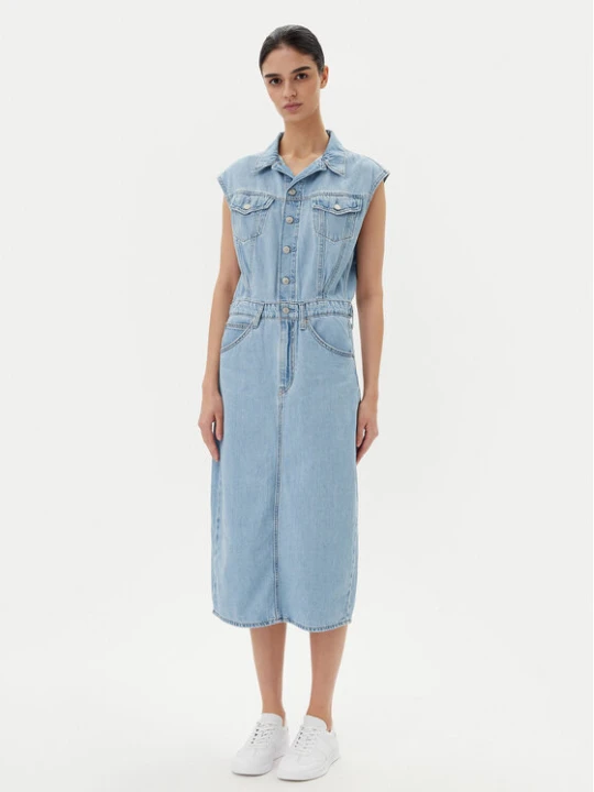 Zdjęcie produktu Levi's® Sukienka jeansowa Iconic 001WF-0002 Niebieski Standard Fit