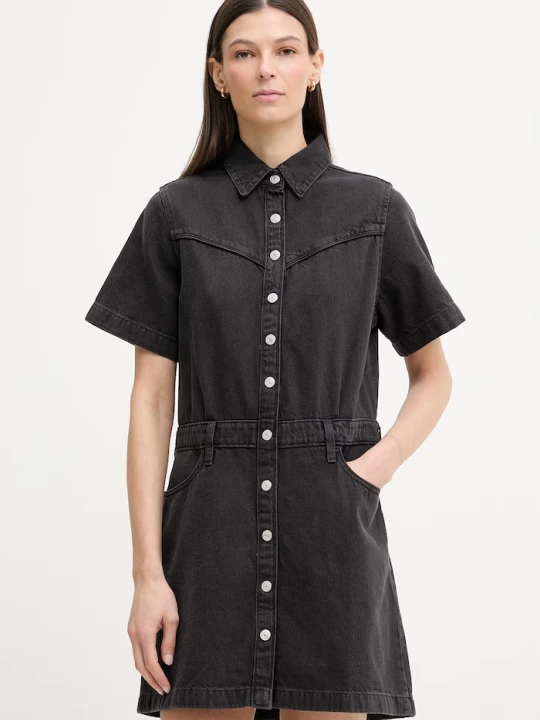 Zdjęcie produktu Levi's sukienka jeansowa SS LOGAN WESTERN czarny