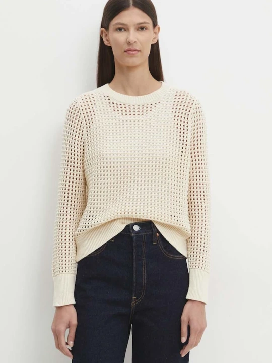 Zdjęcie produktu Levi's sweter bawełniany beżowy