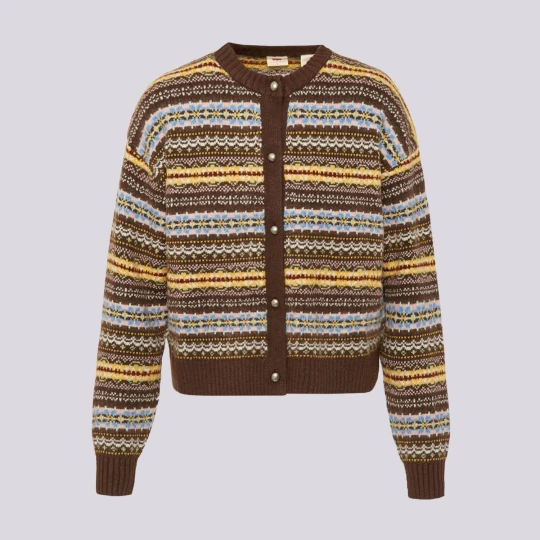 Zdjęcie produktu Levi's Sweter Charlotte Crewneck Cardigan brązowy