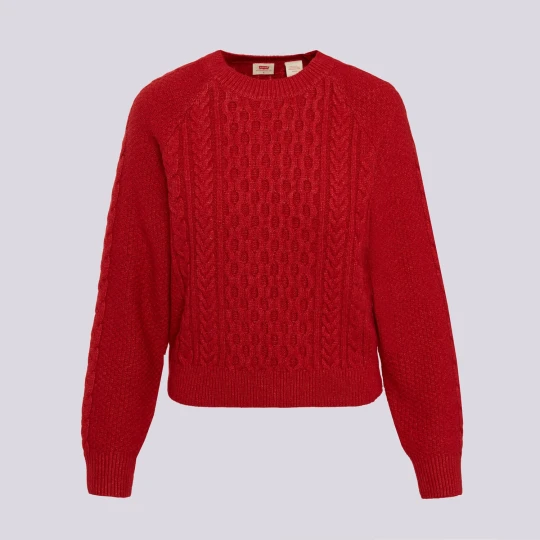 Zdjęcie produktu Levi's Sweter Jolie Cable Crewneck Sweater czerwony