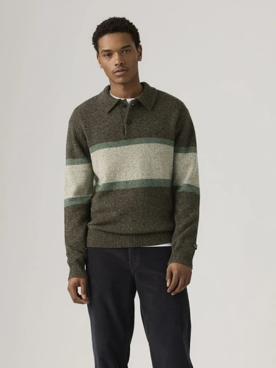 Zdjęcie produktu Levi's Sweter "Redwood" w kolorze brązowo-beżowym rozmiar: L