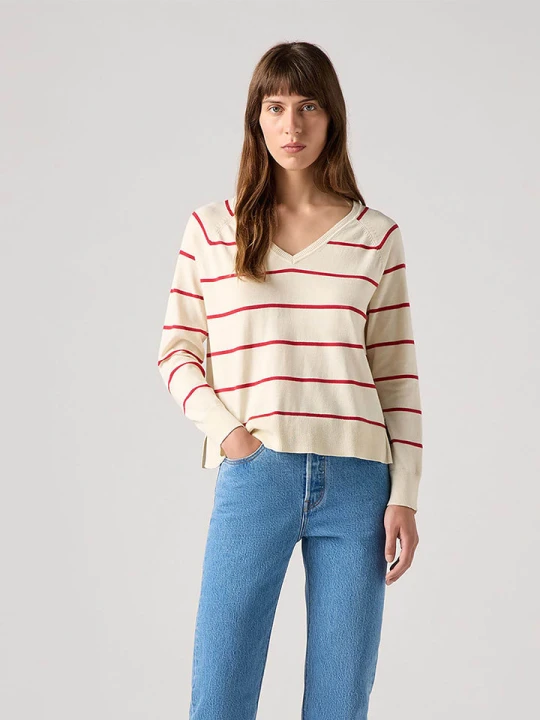 Zdjęcie produktu Levi's Sweter w kolorze kremowo-czerwonym rozmiar: S
