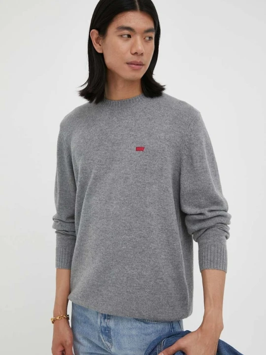 Zdjęcie produktu Levi's sweter wełniany szary