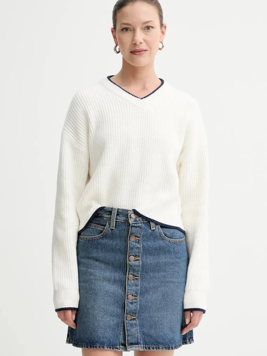 Zdjęcie produktu Levi's sweter z domieszką wełny beżowy