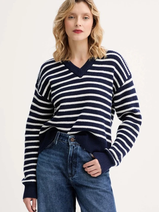Zdjęcie produktu Levi's sweter z domieszką wełny granatowy