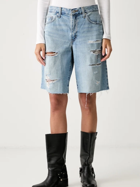Zdjęcie produktu Levi's szorty damskie jeansowe BAGGY DAD niebieski