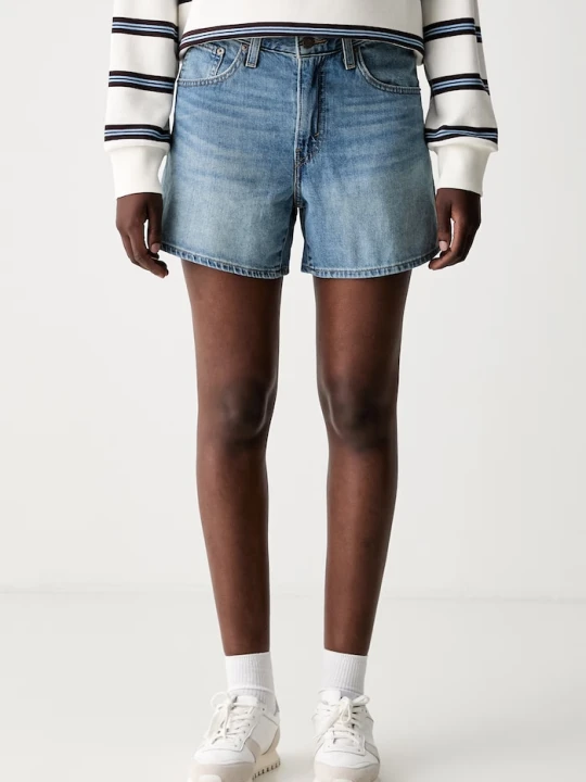 Zdjęcie produktu Levi's szorty damskie jeansowe CINCH MID-THIGH niebieski