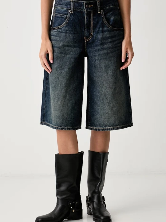 Zdjęcie produktu Levi's szorty damskie jeansowe SUPER BAGGY JORT niebieski