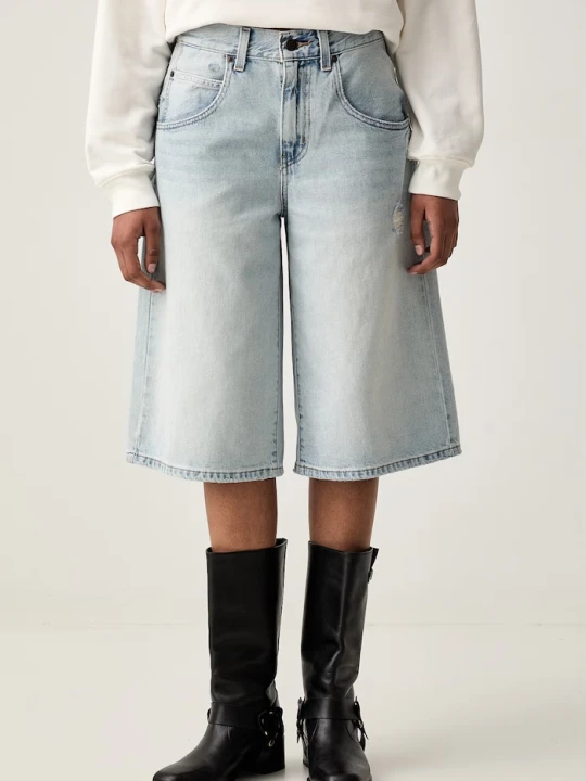 Zdjęcie produktu Levi's szorty damskie jeansowe SUPER BAGGY JORT niebieski