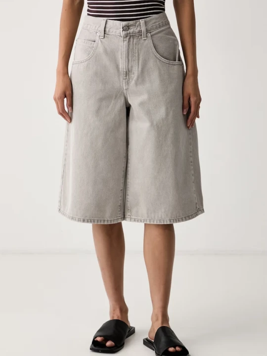 Zdjęcie produktu Levi's szorty damskie jeansowe SUPER BAGGY JORT szary